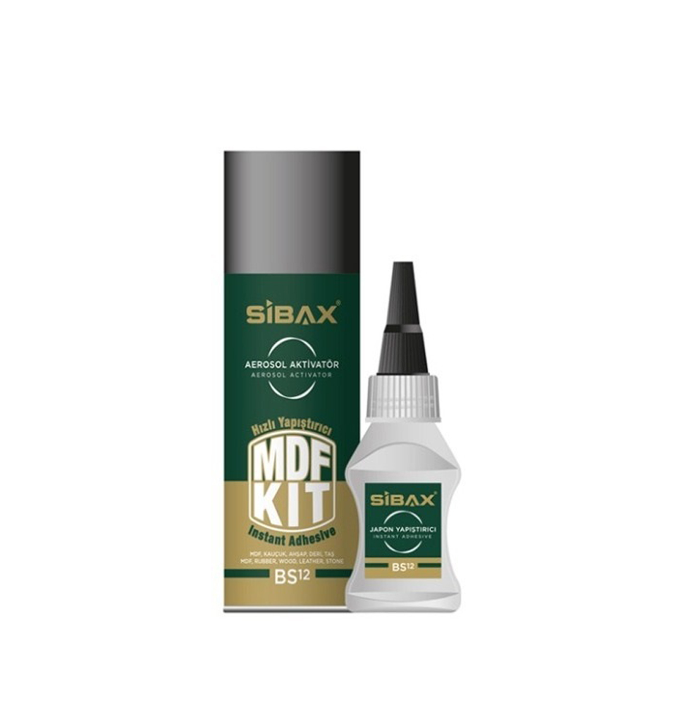 წებო სწრაფად შრობადი SIBAX FAST ADHESIVE KIT -400გრ (1*24) — წებო